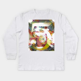 Number 5 Kids Long Sleeve T-Shirt